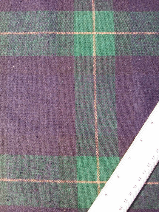 Washable Wool - Blue/Green/Cream - 60" Wide - Sold By The Metre