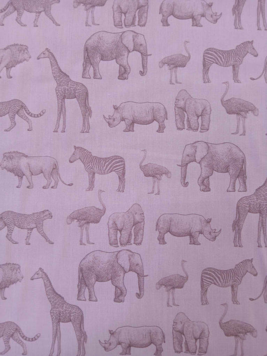 100% Cotton - White/Grey - 57" Wide - Sold By The Metre