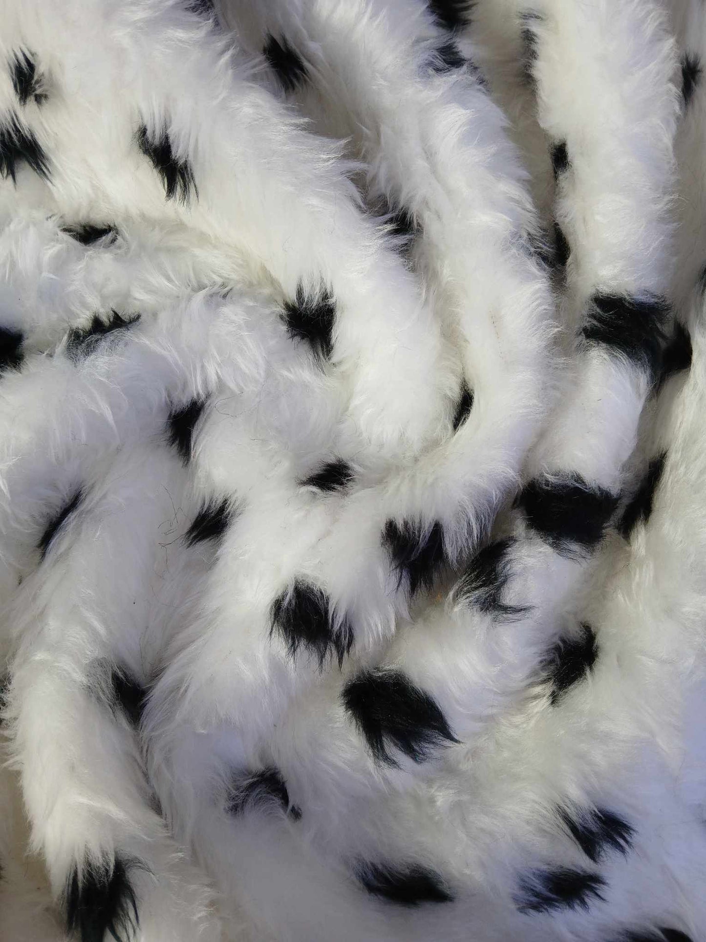 Fur - Black/White - 62" Wide - Sold By The Metre