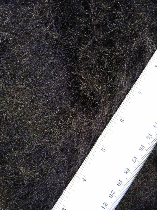 Fur - Black - 60" Wide - Sold By The Metre