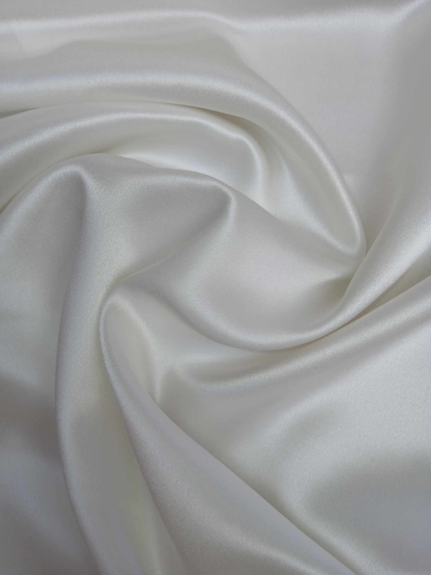 Silk Satin - Ivory - 54" Wide - Sold By The Metre
