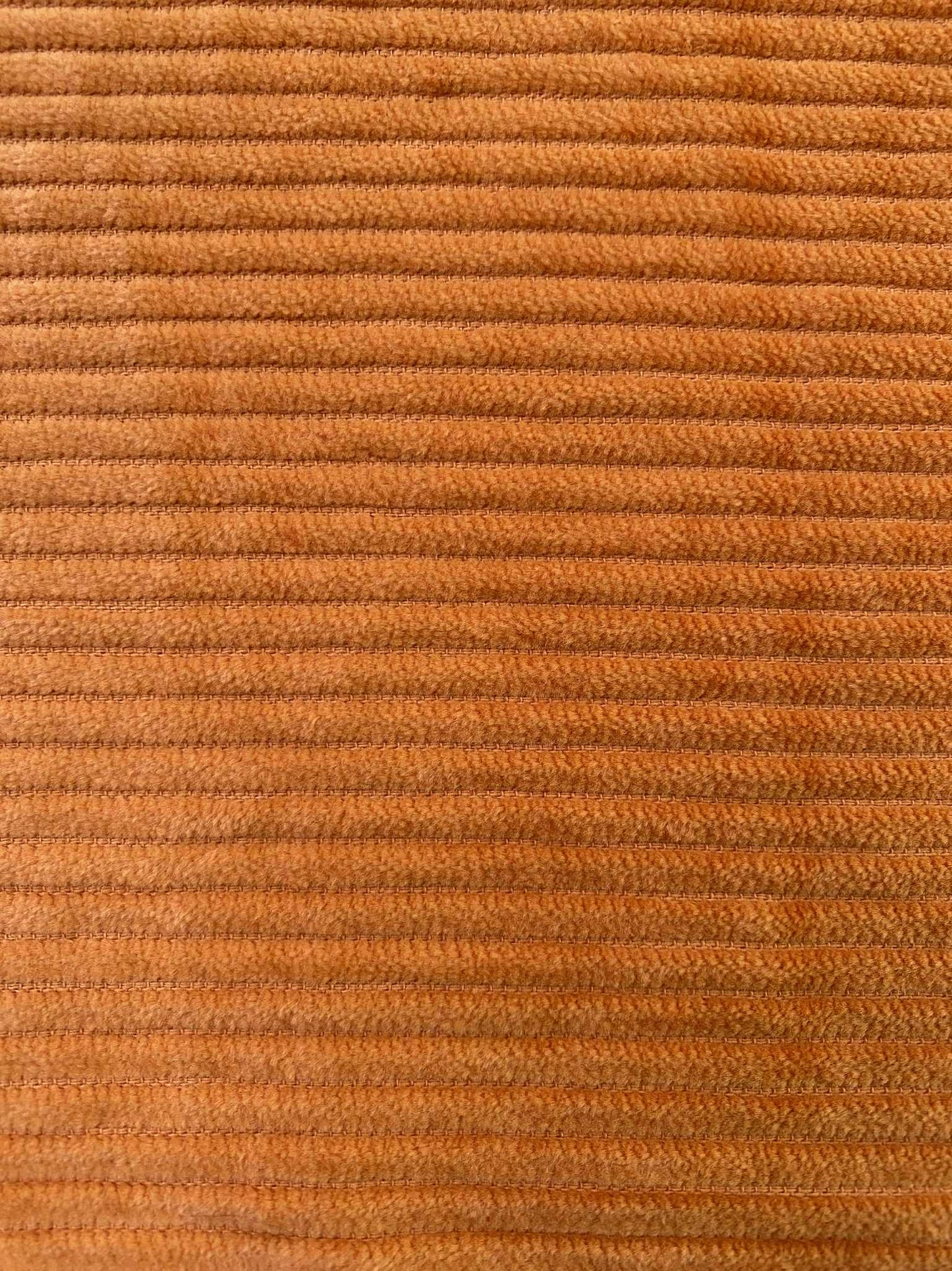 100% Cotton Corduroy - Deep Orange - 58"Wide - Sold By The Metre