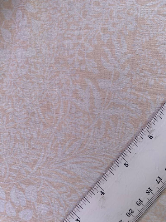 Viscose - Peach/White - 57" Wide - Sold By The Metre