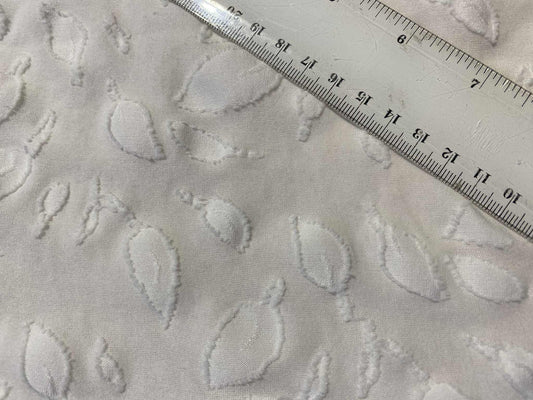 Phase 8 Poly Lycra Burnout - White - 60"Wide - Sold By The Metre