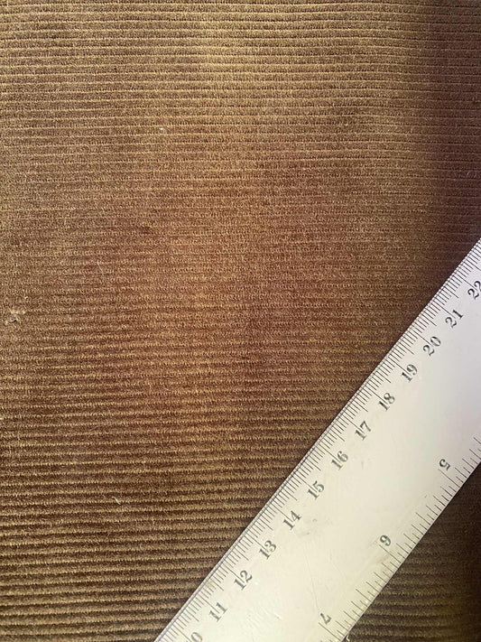 100% Cotton Corduroy - Brown - 57"Wide - Sold By The Metre