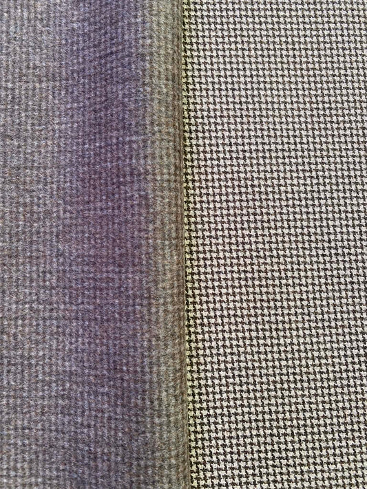 Washable Wool Reversable Dogtooth - Brown - 60"Wide - Sold By The Metre