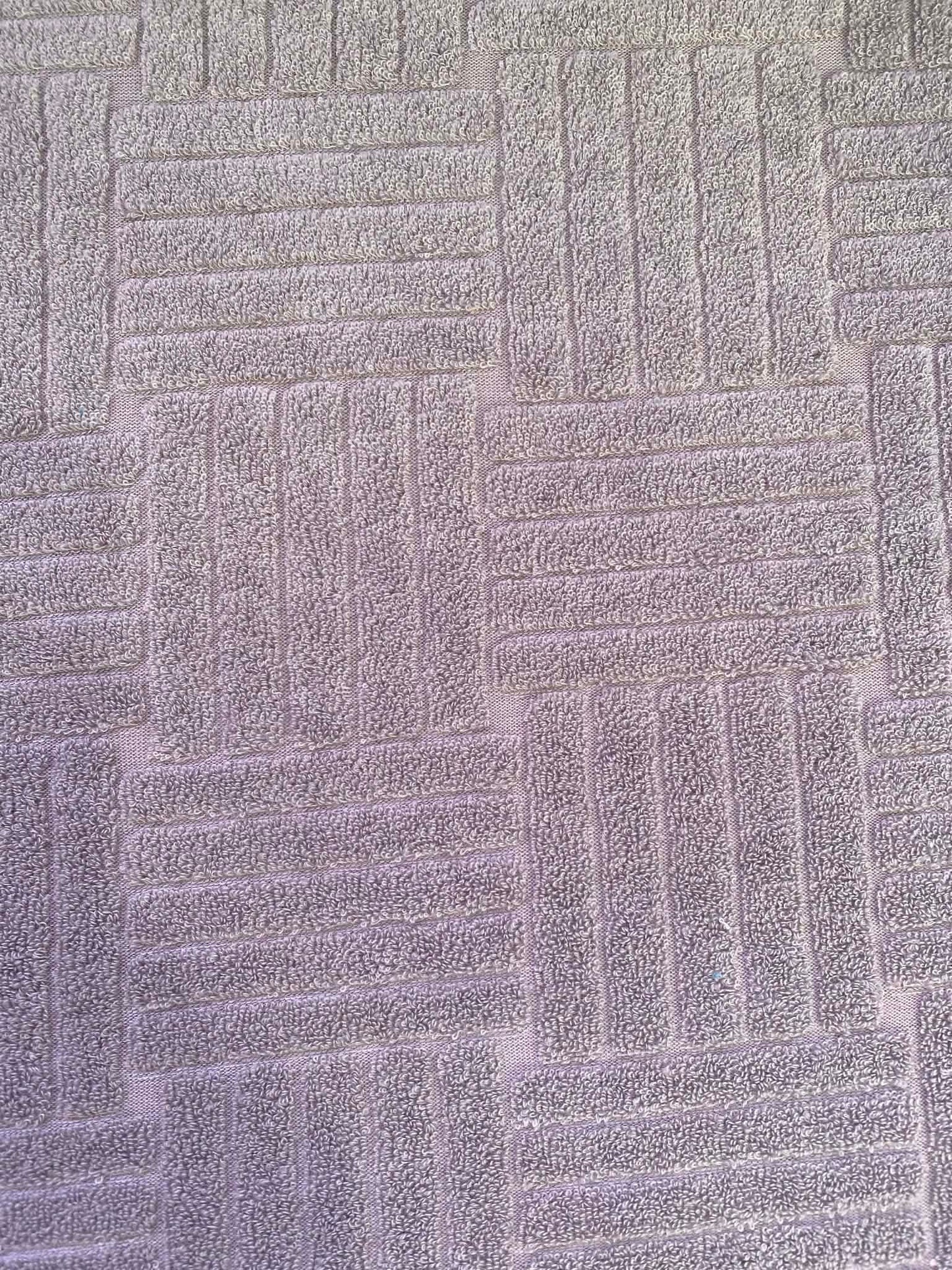 Jaquard Towelling - Grey - 66"wide - Sold By The Metre