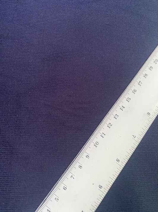 100% Cotton Corduroy - Navy - 58"Wide - Sold By The Metre