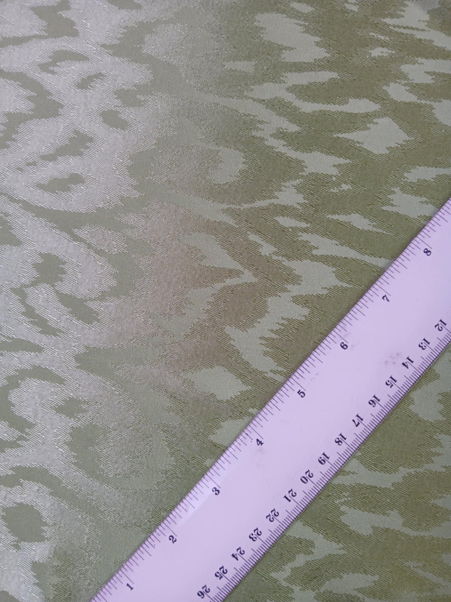 River Island - Satin Viscose Jacquard - Green - 60" Wide - Sold By The Metre