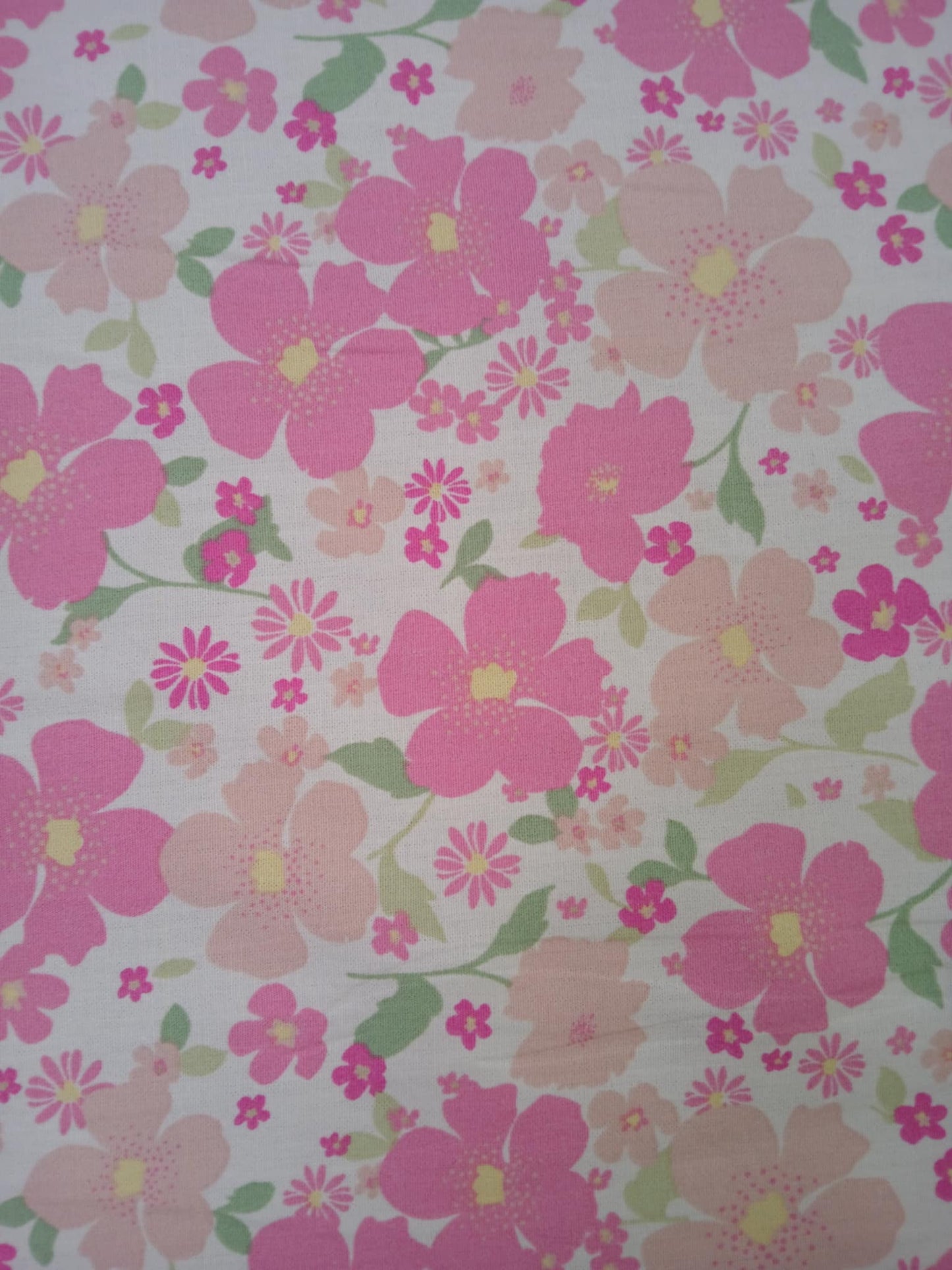 100% Cotton - Pink/White/Green - 59" Wide - Sold By The Metre