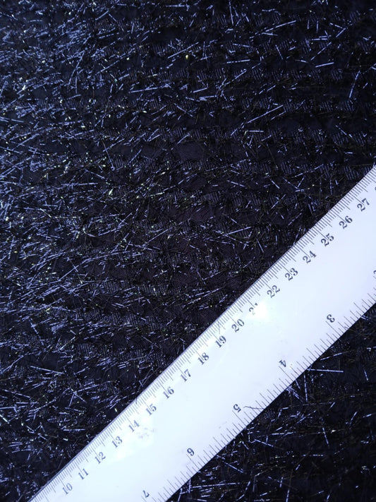 River Island Fringe - Black - 57" Wide - Sold By The Metre