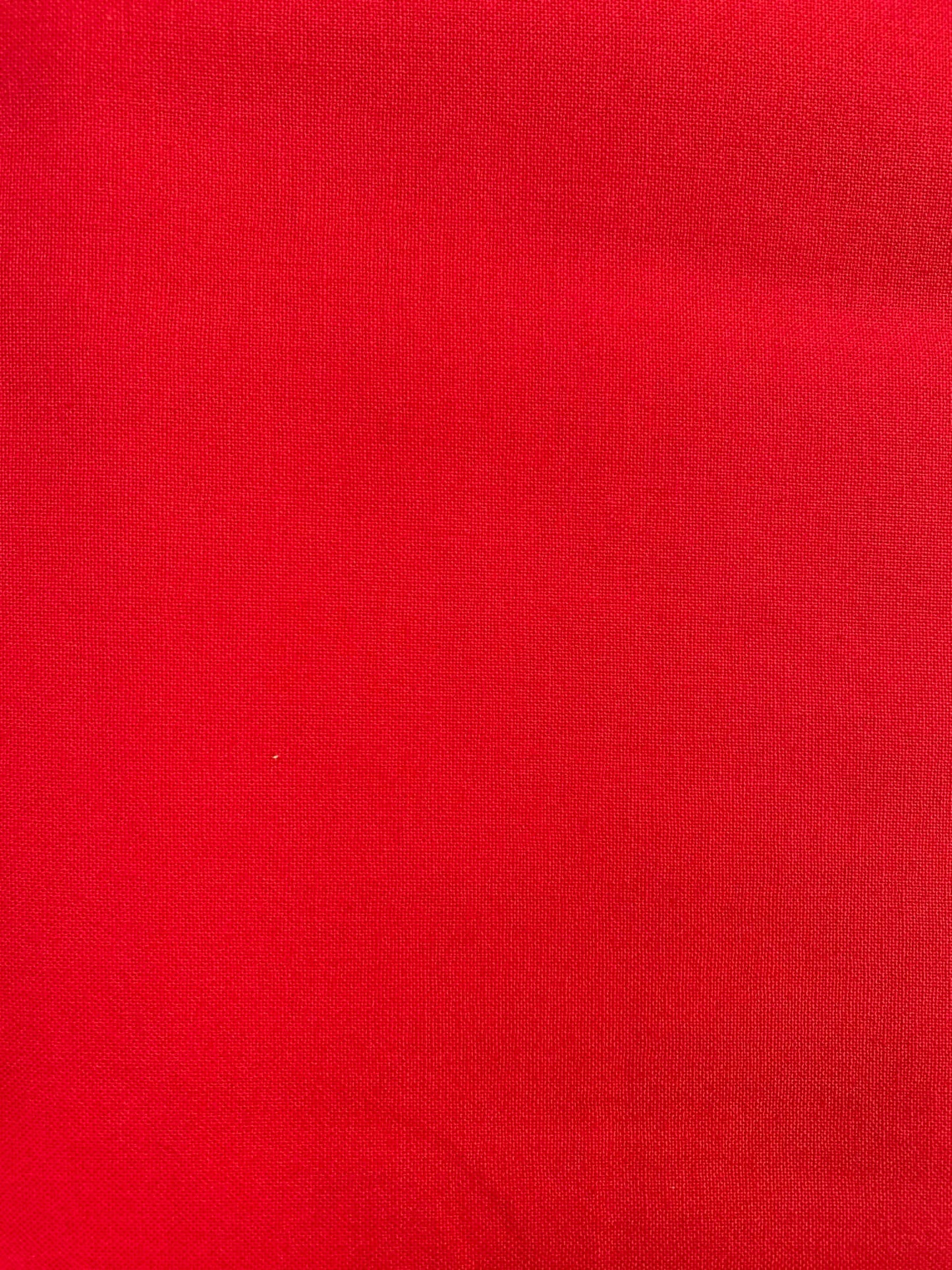 100% Cotton Plain Crafting & Quilting Fabric - 58" Wide - Red - £4.99/m