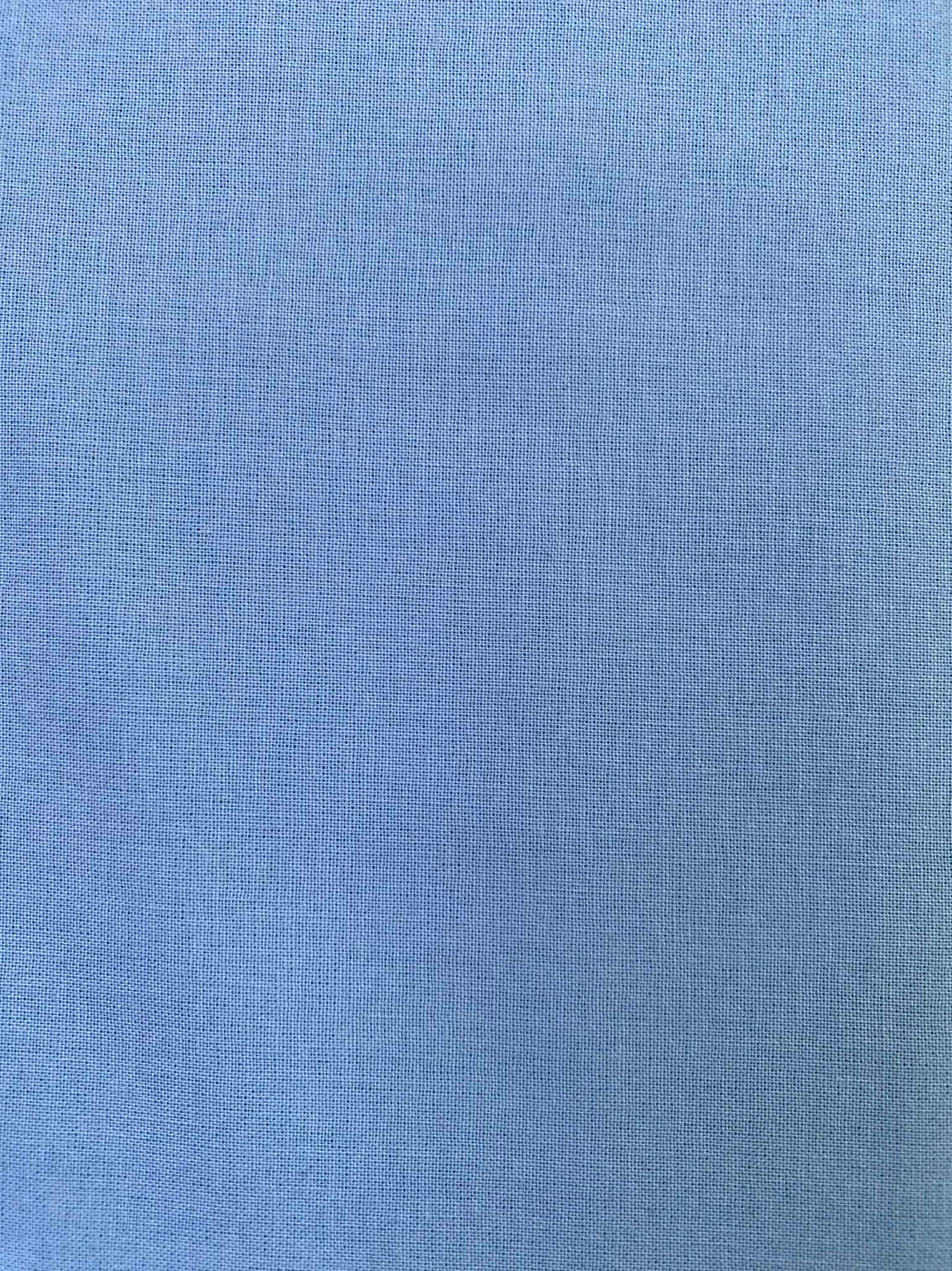 100% Cotton Plain Crafting & Quilting Fabric - 58" Wide - Sky Blue - £4.99/m