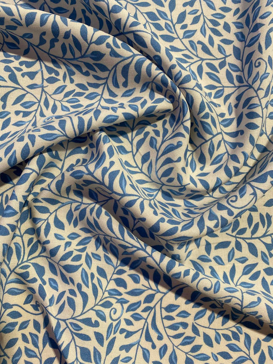 Viscous - Blue/White - 57"Wide - Sold By The Metre
