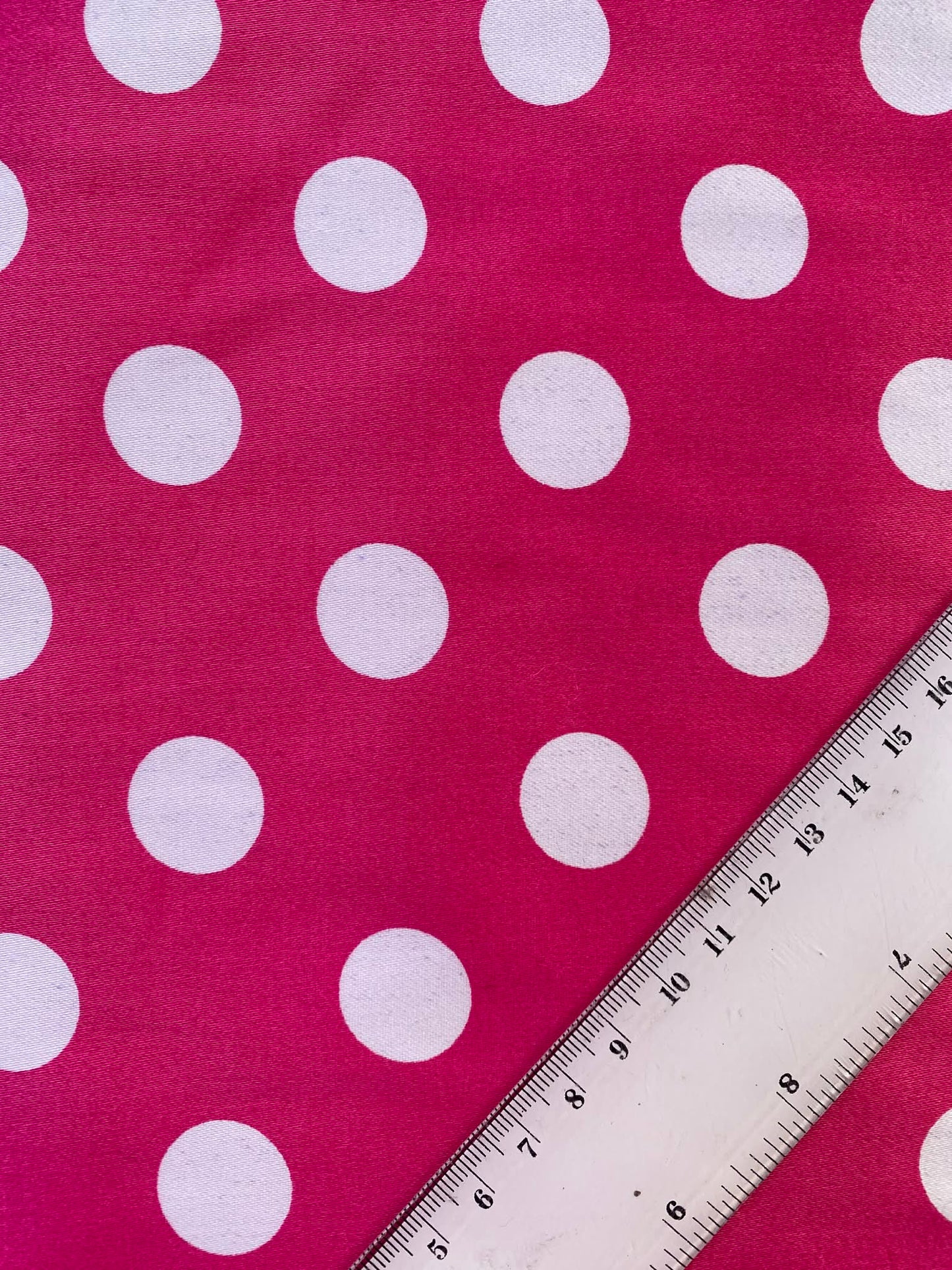 Cotton Spandex 97%/3%- Pink/White - 57"Wide - Sold By The Metre