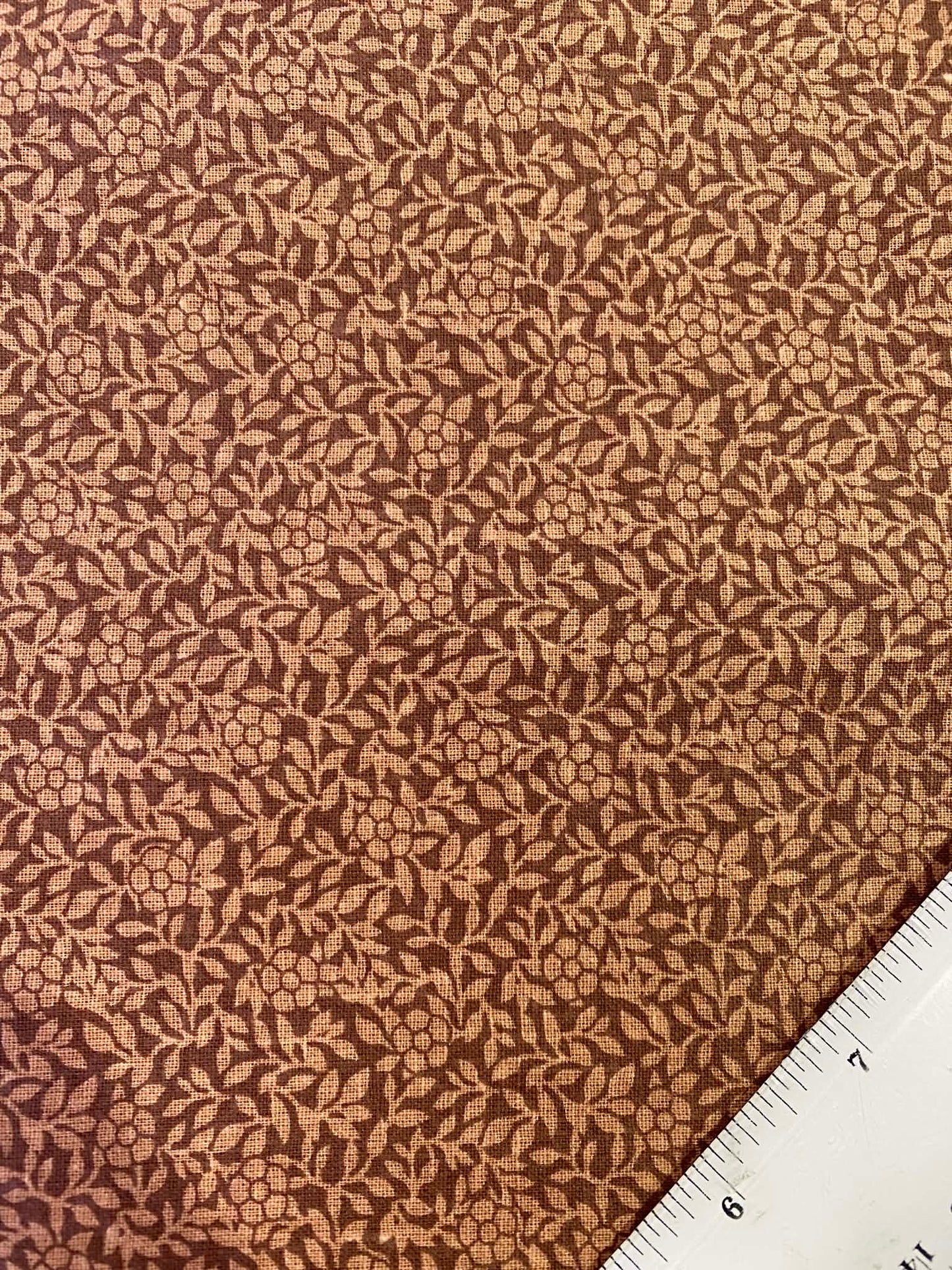 100% Cotton - Brown - 110"Wide - Sold By The Metre