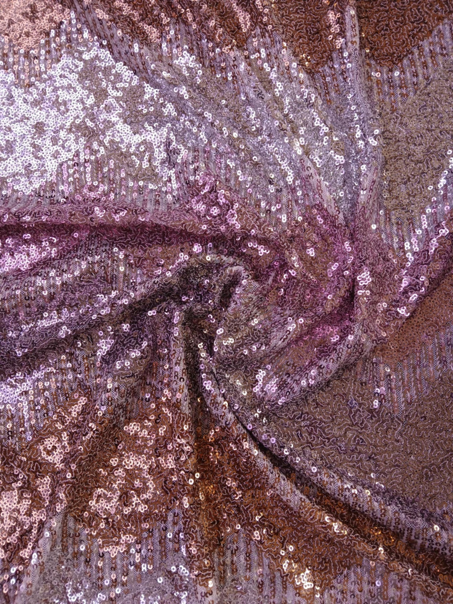 River Island - Sequins (Sewn on) - Gold/Silver/Pink/Bronze - 54" Wide - Sold By The Metre