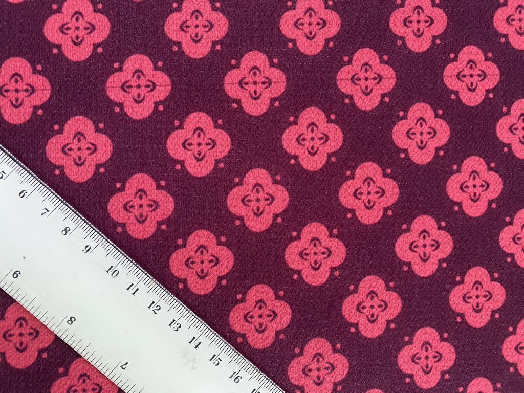 Crepe - Purple/Pink - 60" Wide - Sold By The Metre