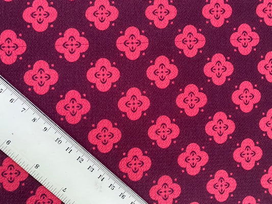 Crepe - Purple/Pink - 60" Wide - Sold By The Metre