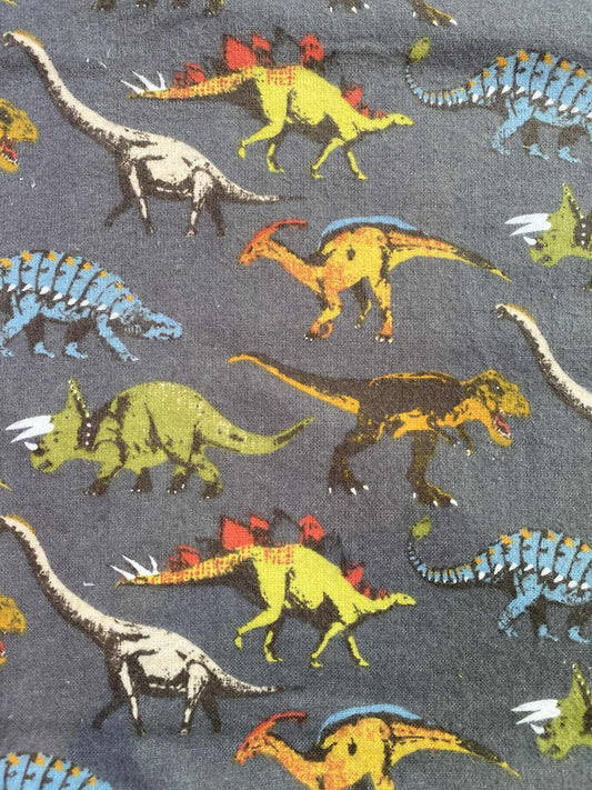 Brushed Cotton - Grey/Green/Red/Blue - 42"Wide - Sold By The Metre