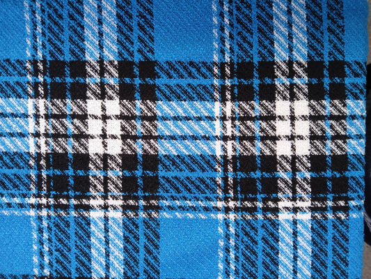 River Island - Boucle - Electric Blue/Black/White - 59" Wide - Sold By The Metre