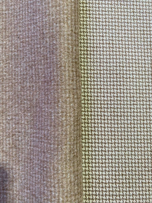 Washable Wool Reversable Dogtooth - Camel - 60"Wide - Sold By The Metre