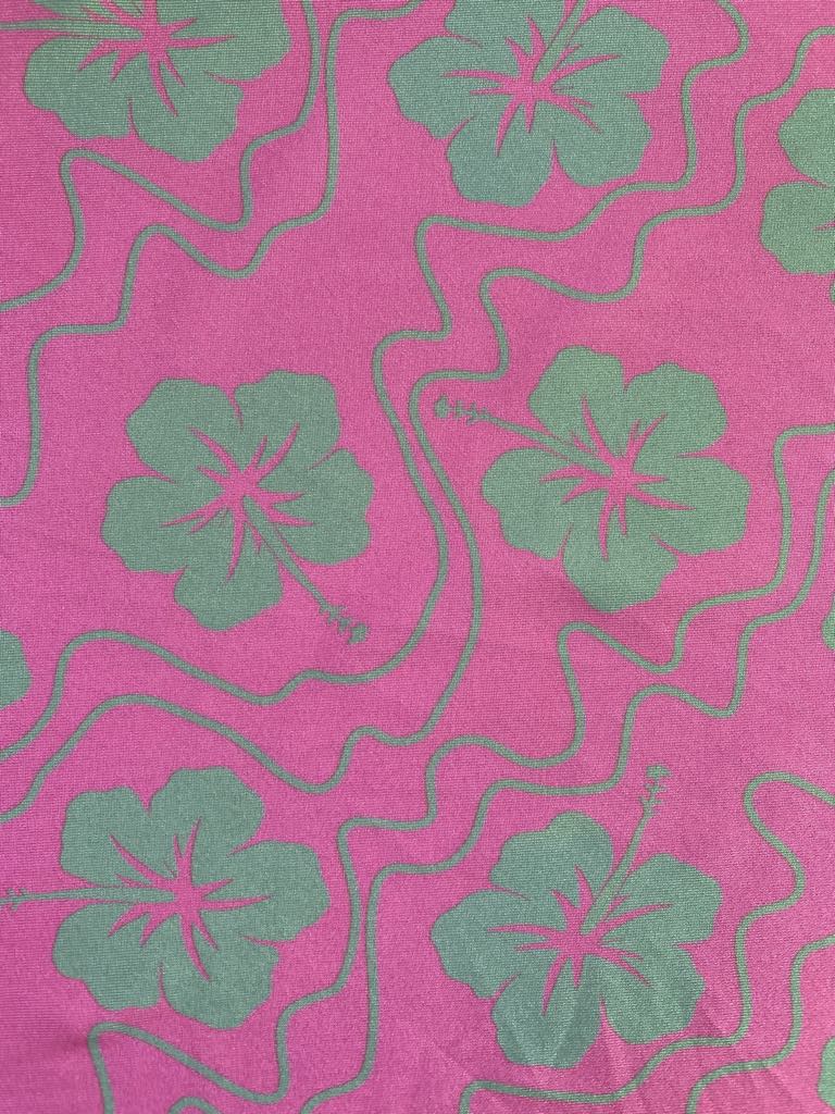 Swinwear Lycra - Pink/Green - 57" Wide - Sold By The Metre
