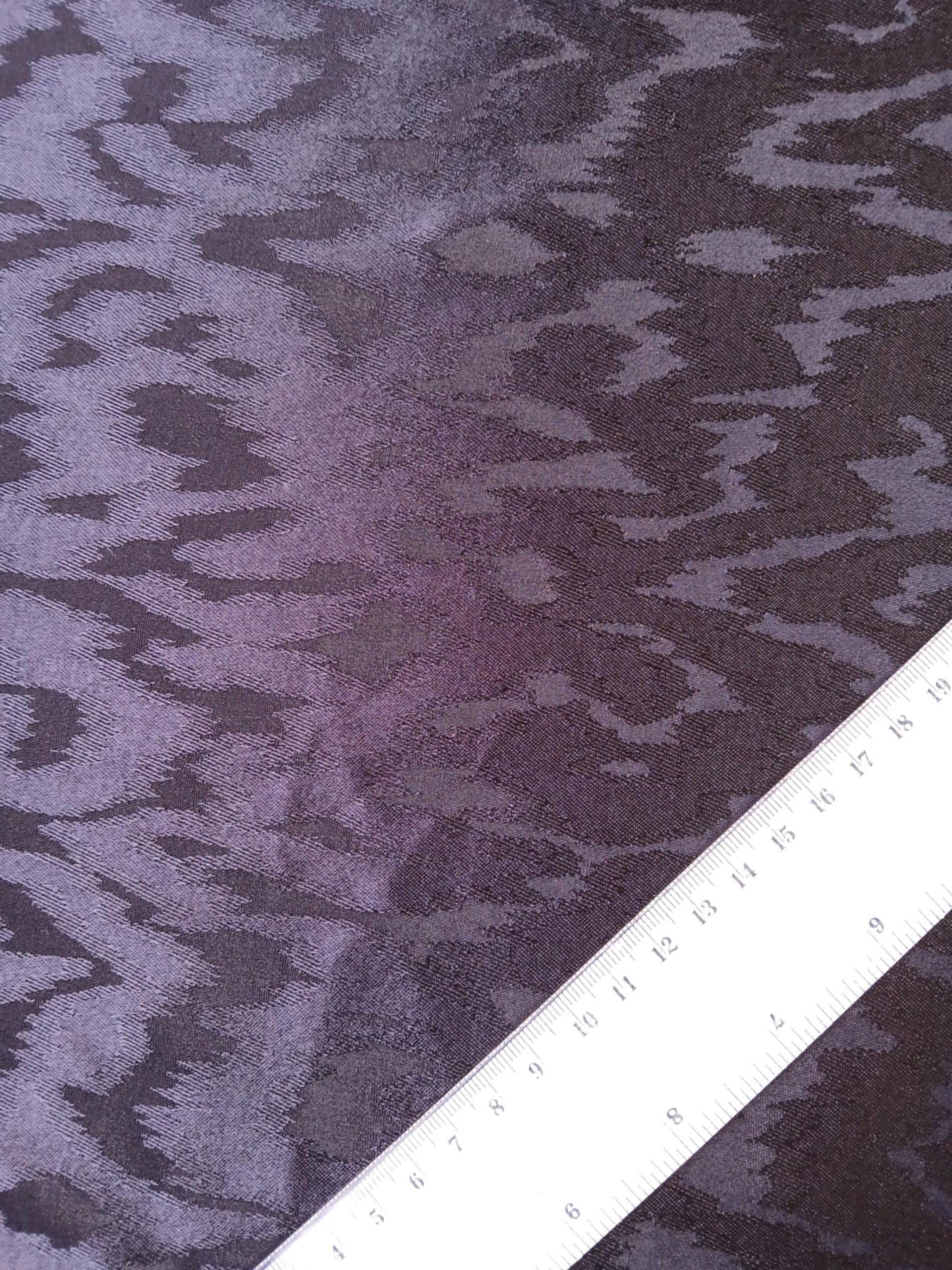 River Island - Satin Viscos Jacquard - Black - 60" Wide - Sold By The Metre