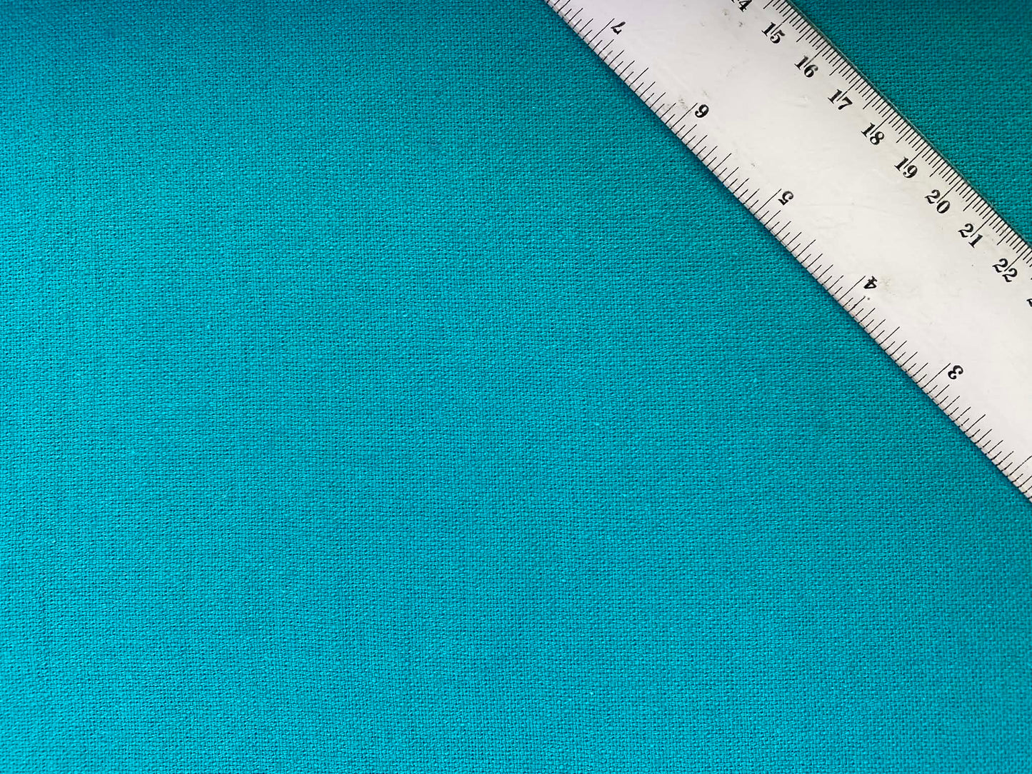 Premium Linen & Cotton Blend Fabric - Turquoise - 57" Wide - Breathable Dressmaking Fabric