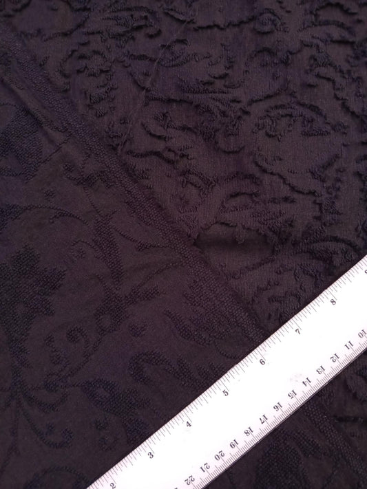 River Island Croquet - 52% Poly 44% Cotton 4% Elastane - Black - 50" Wide - Sold By The Metre