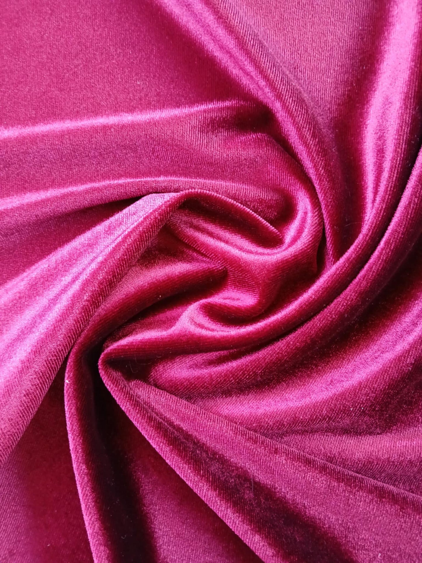Spandex Velvet - Maroon - 61" Wide - Sold By The Metre
