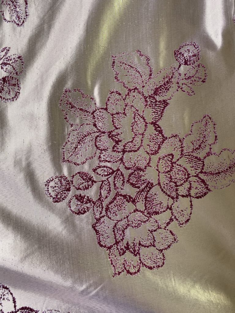Brocade - Burgundy/Gold - 63" Wide - Sold By The Metre