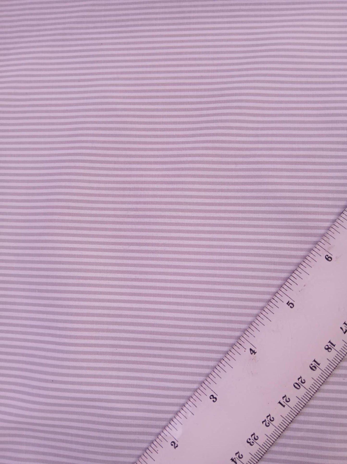 River Island - Poly Cotton 40/60 - Stripe - Grey/White - 58" Wide - Sold By The Metre