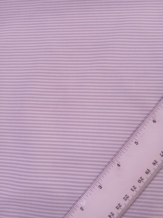 River Island - Poly Cotton 40/60 - Stripe - Grey/White - 58" Wide - Sold By The Metre