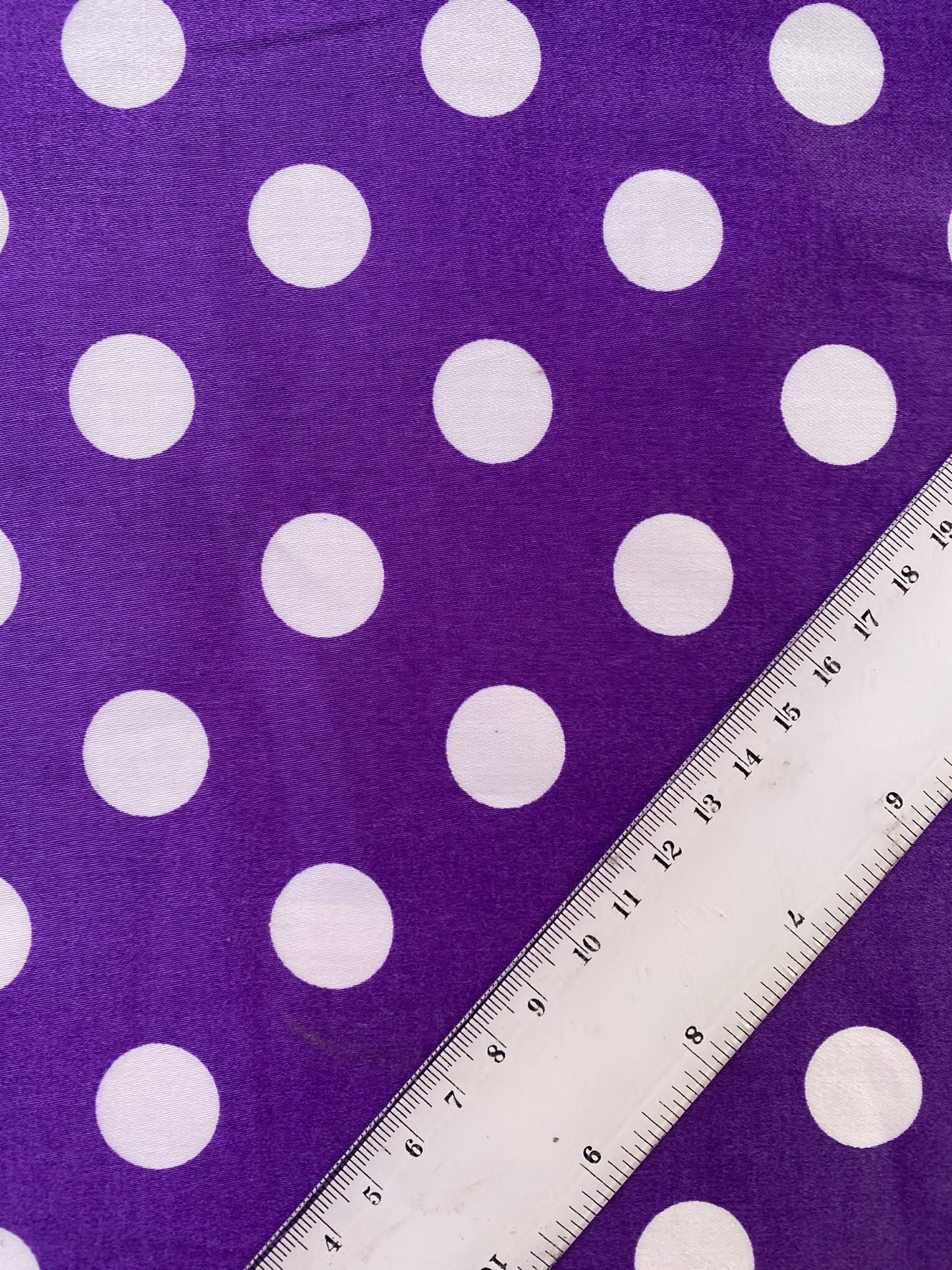Cotton Spandex 97%/3%- Purple/White - 58"Wide - Sold By The Metre