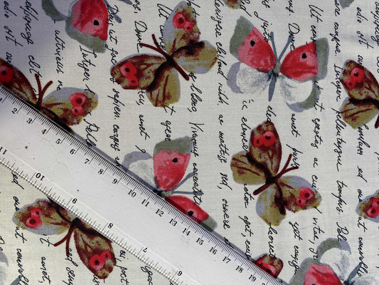 Viscose - Cream/Pink/Grey/Brown - 57"Wide - Sold By The Metre