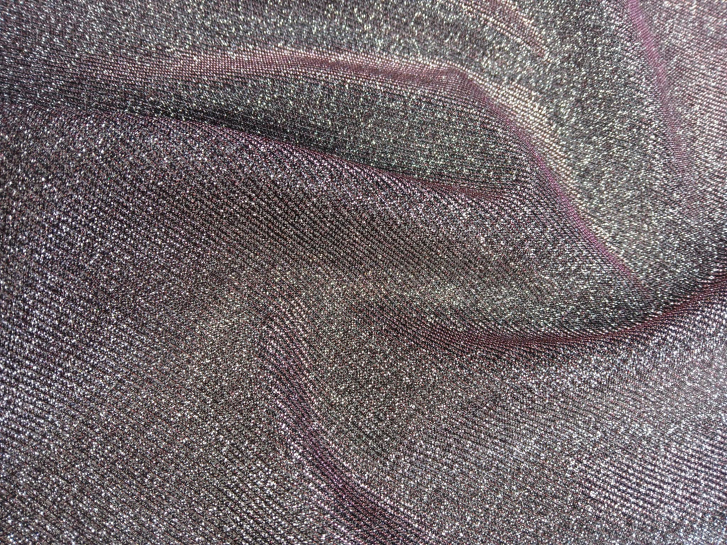 Scuba Backed Moonlight - Silver/Black - 58" Wide - Sold By The Metre