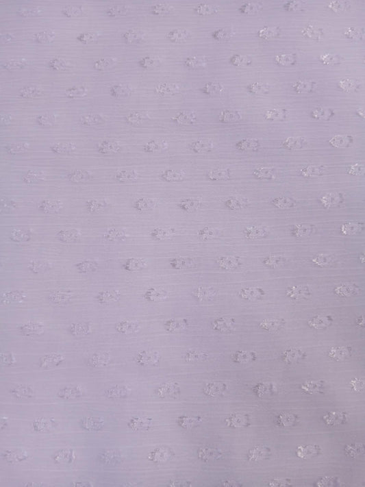 Clipped Yayoo - White - 57" Wide - Sold By The Metre