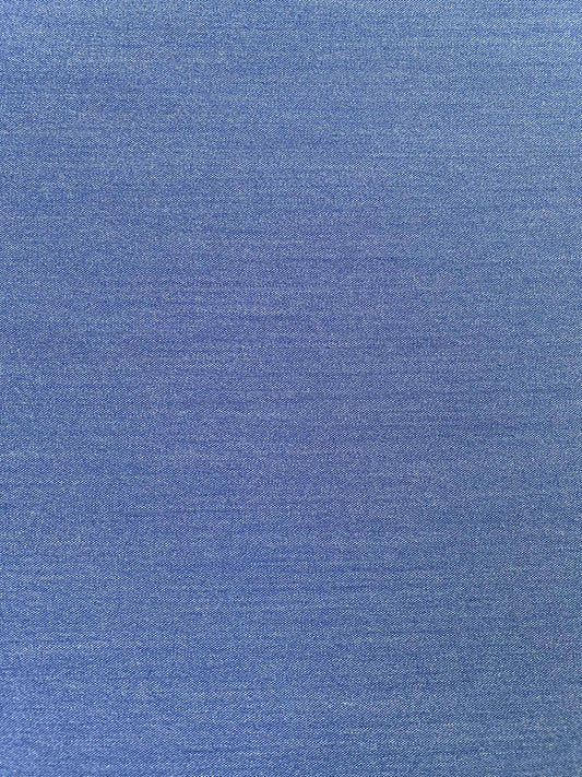 Polyester Chambray - Blue - 58"Wide - Sold By The Metre