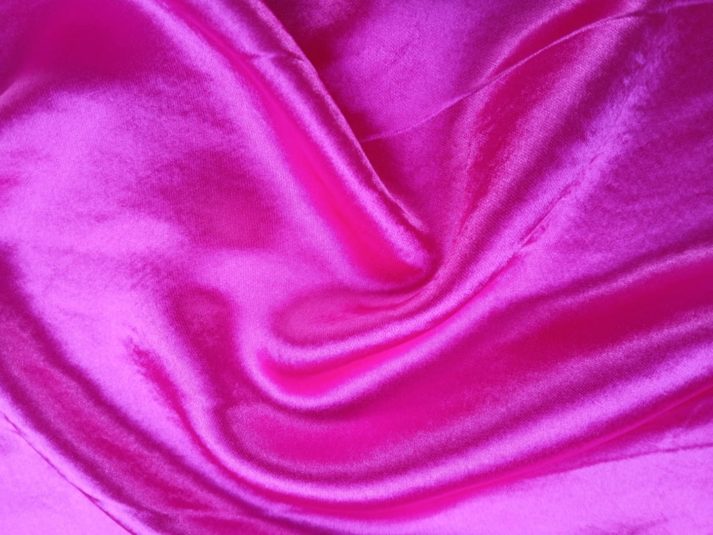 River Island - Poly Satin w/ Spandex - Hot Pink - 56" Wide - Sold By The Metre
