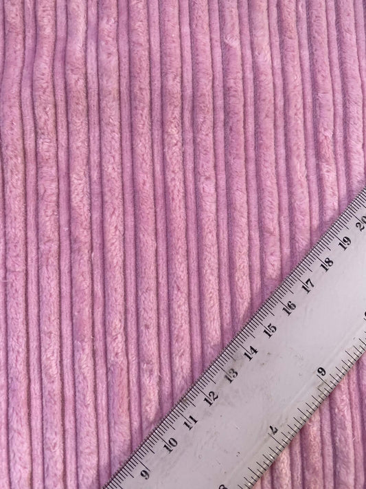 Baby Pink Soft Corduroy Fabric - 47" Wide, No Stretch, £3.99 per Metre
