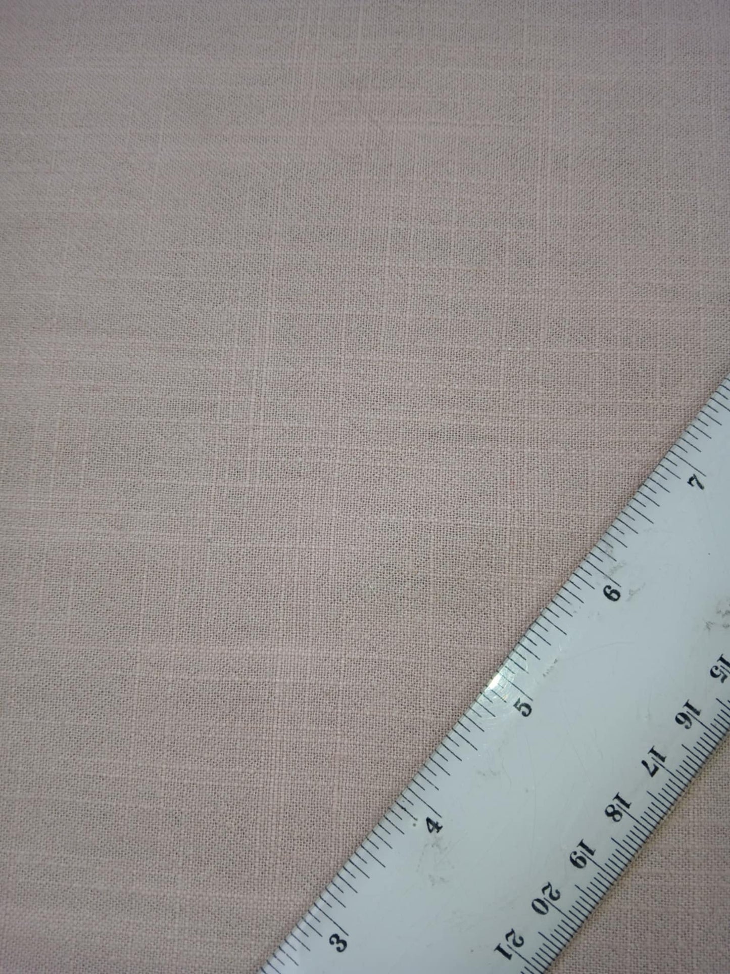 80% Viscose 20% Linen - Light Peach - 55" Wide - Sold By The Metre