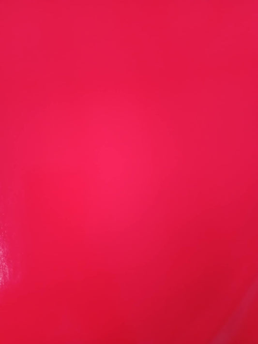PVC - Red - 55" Wide - Sold By The Metre
