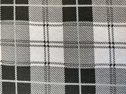 Ponti - Check - Black/Grey - 55" Wide - Sold By the Metre