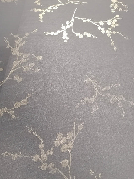 Chiffon - Gold/Black - 57" Wide - Sold By the Metre