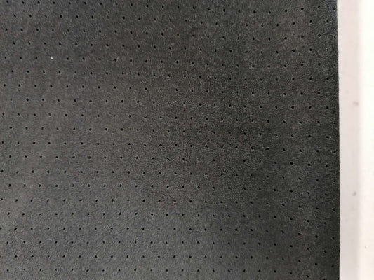 Pin Hole Suede 90% Poly 10% Spandex - Black - 58" Wide - Sold By the Metre