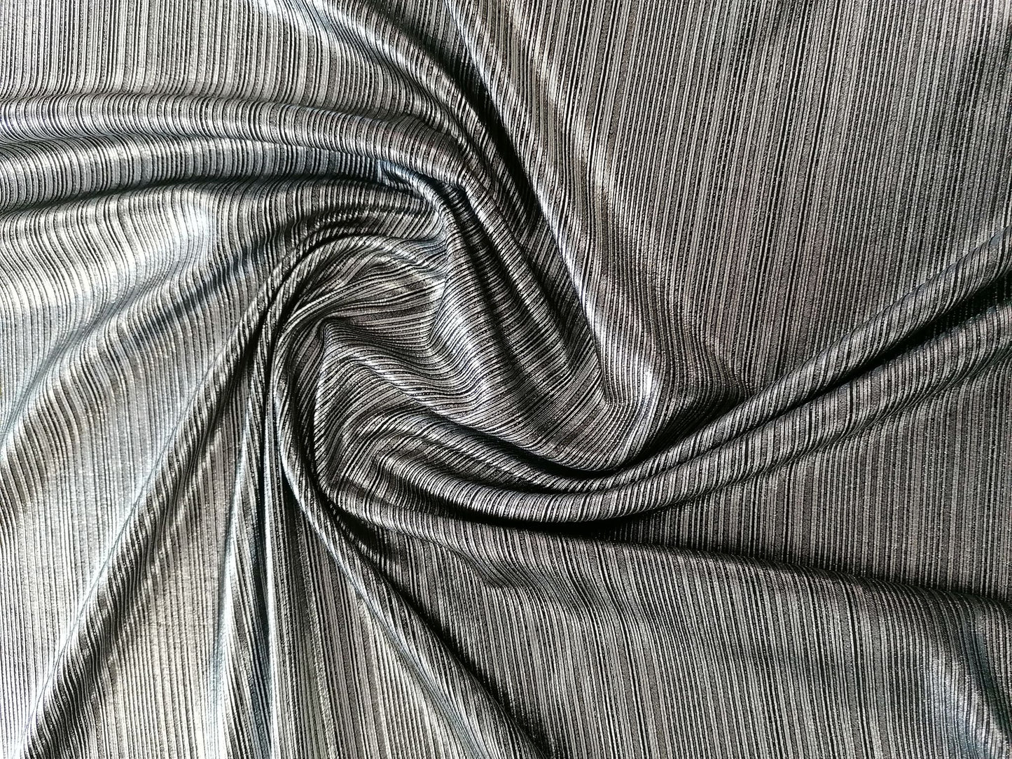Poly Lycra Foil - Silver - 63" Wide - Sold By the Metre