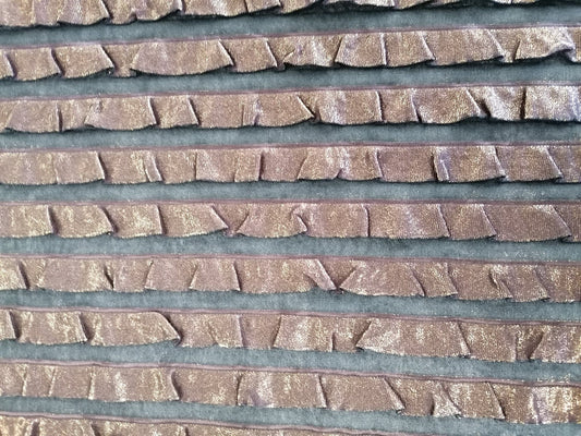 Polyester Flamenco Lame - Black/Bronze - 54" Wide - Sold By the Metre