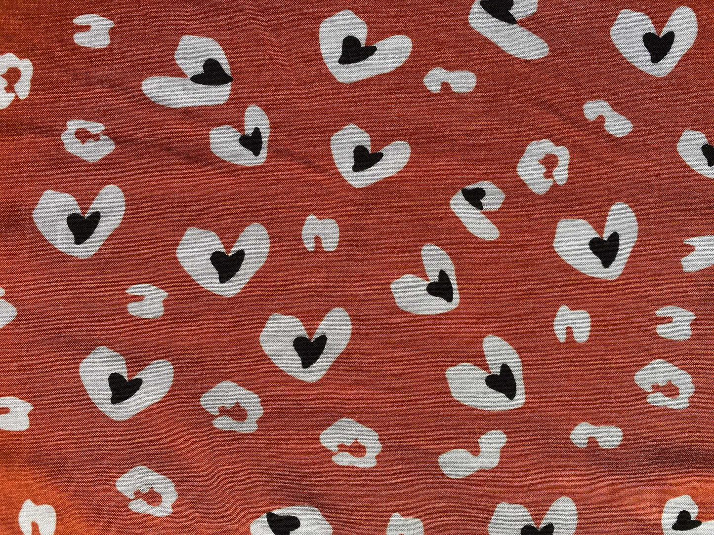 Viscose - Orange/Black/Green - 57"Wide - Sold By The Metre