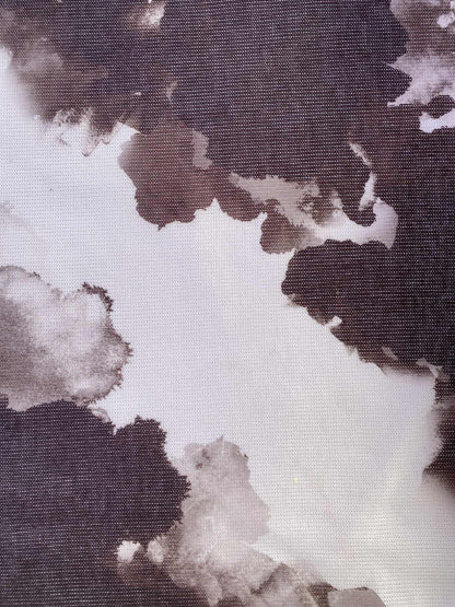 Printed Knitwear - Brown/White - 58"Wide - Sold By The Metre